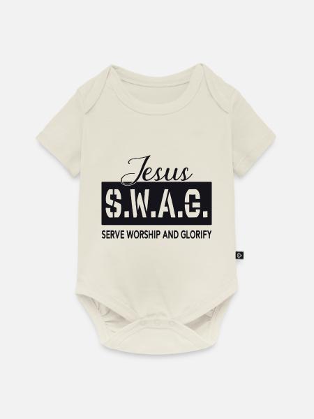 Jesus Swag - Baby Premium Kurzarmbody - Naturweiß