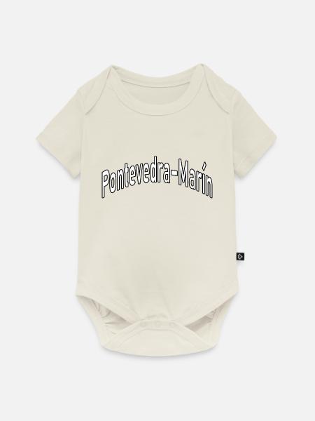 Pontevedra Marín - Baby Premium Kurzarmbody - Naturweiß