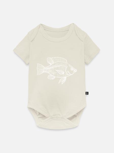 Fisch - Baby Premium Kurzarmbody - Naturweiß