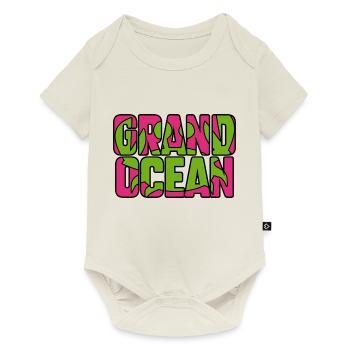 Grand océan - Body à manches courtes Premium Bébé - blanc cassé - Devant
