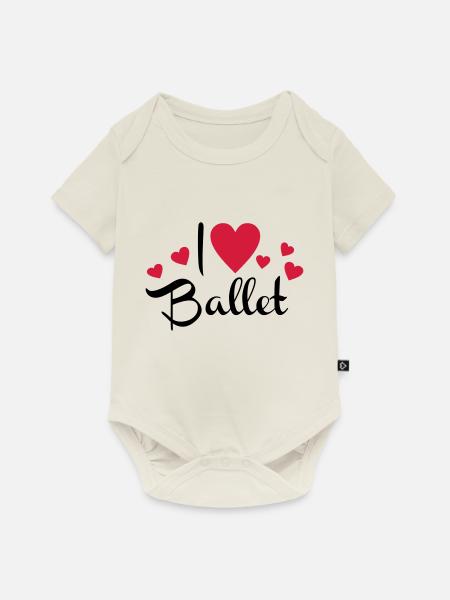Ballet - Baby Premium Kurzarmbody - Naturweiß