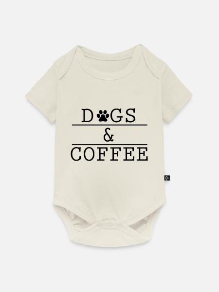 Hund Dog - Baby Premium Kurzarmbody - Naturweiß