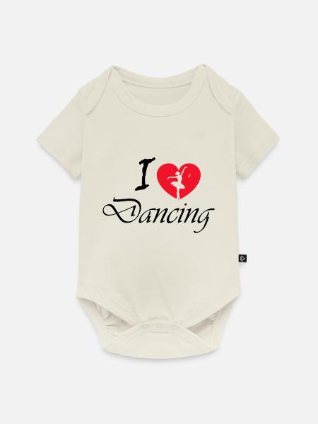Dancing Dance Music - Baby Premium Kurzarmbody - Naturweiß