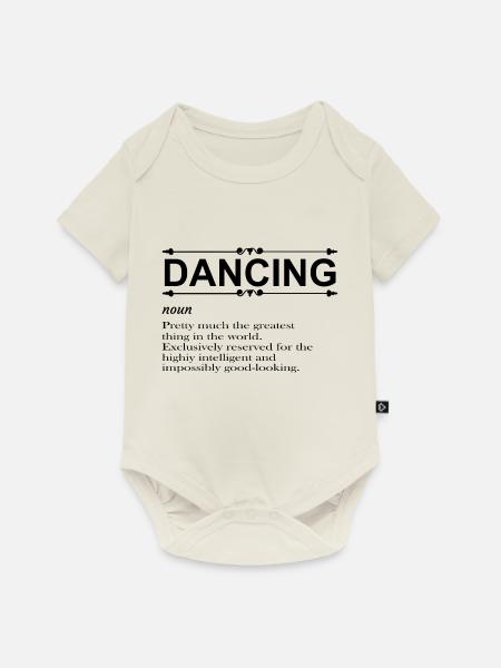 Dancing Dance Music - Baby Premium Kurzarmbody - Naturweiß