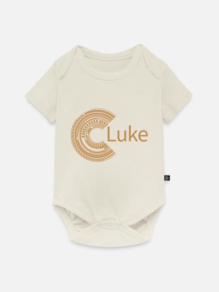 Für Luke - Baby Premium Kurzarmbody - Naturweiß