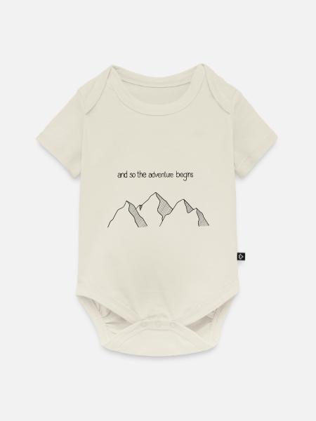 Adventure - Baby Premium Kurzarmbody - Naturweiß