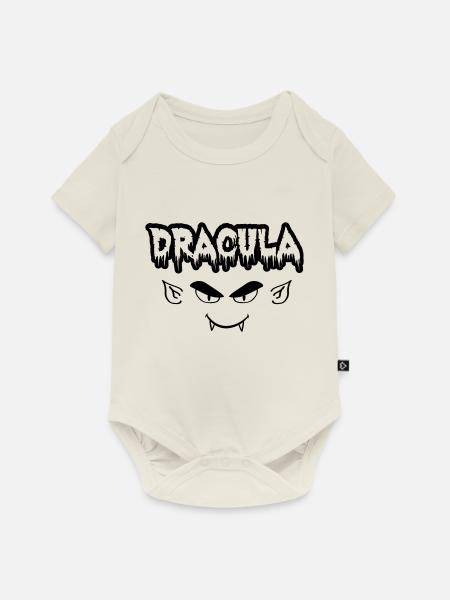 dracula 01 - Baby Premium Kurzarmbody - Naturweiß