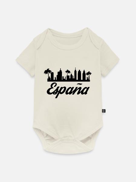 espana - Baby Premium Kurzarmbody - Naturweiß