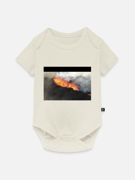 Vulcano - Baby Premium Kurzarmbody - Naturweiß