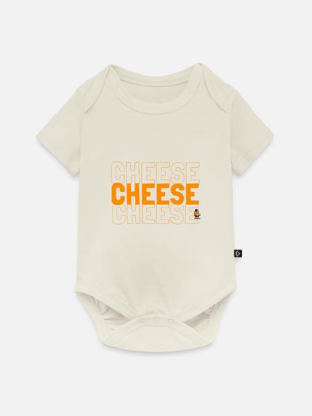 Cheese Cheese Cheese - Baby Premium Kurzarmbody - Naturweiß