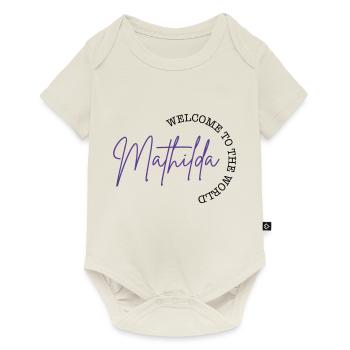 mathilda - Baby Premium Kurzarmbody - Naturweiß - Vorne