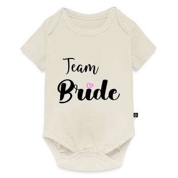 Mariée d’équipe - Body à manches courtes Premium Bébé - blanc cassé - Devant