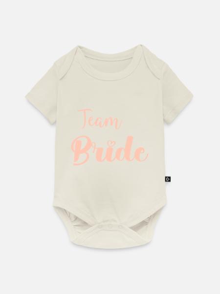 team bride - Baby Premium Kurzarmbody - Naturweiß