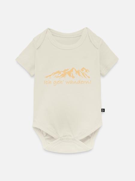 Ich geh' wandern - Baby Premium Kurzarmbody - Naturweiß