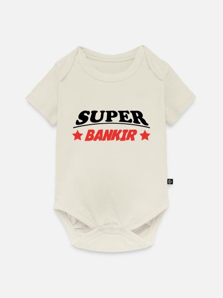 SUPER BANKIR 3888 - Baby Premium Kurzarmbody - Naturweiß