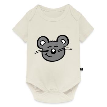 Mouse Mouse Cute Little Rat Rodent Friendly - Baby Premium short-sleeve bodysuit - off white - Front