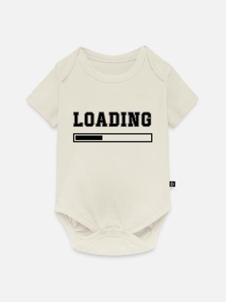 loading - Baby Premium Kurzarmbody - Naturweiß