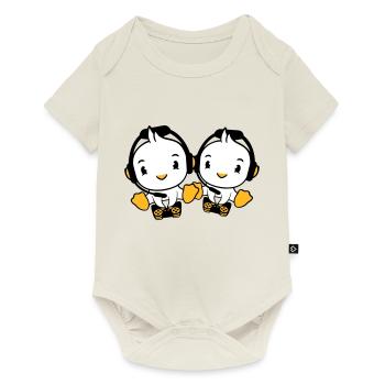 2 Ducks Gamer Gaming Controller Headset Console - Baby Premium short-sleeve bodysuit - off white - Front