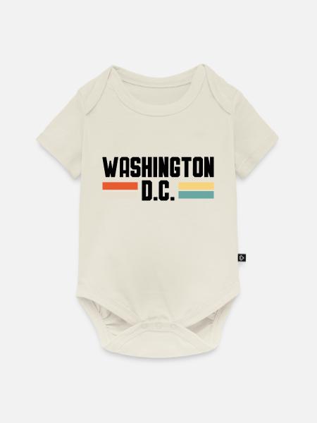 WASHINGTON DC - Baby Premium Kurzarmbody - Naturweiß
