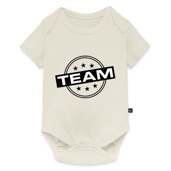 Team - Baby Premium Kurzarmbody - Naturweiß - Vorne