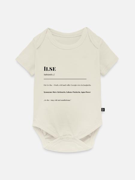Ilse - Baby Premium Kurzarmbody - Naturweiß