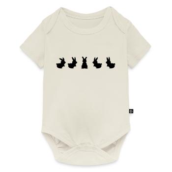 five bunnies (1c) - Baby Premium short-sleeve bodysuit - off white - Front