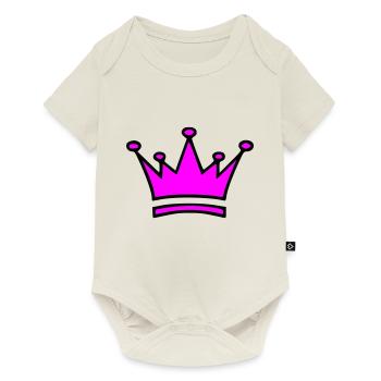 KRONE - Baby Premium Kurzarmbody - Naturweiß - Vorne