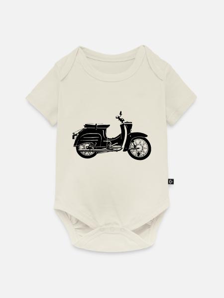 Simson Schwalbe KR51 - Baby Premium Kurzarmbody - Naturweiß