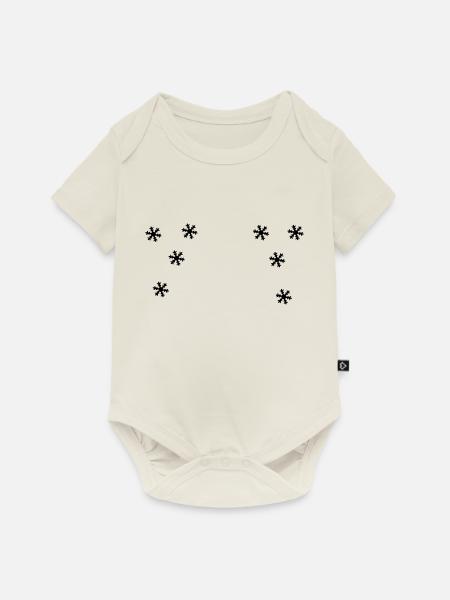 Schnee - Baby Premium Kurzarmbody - Naturweiß