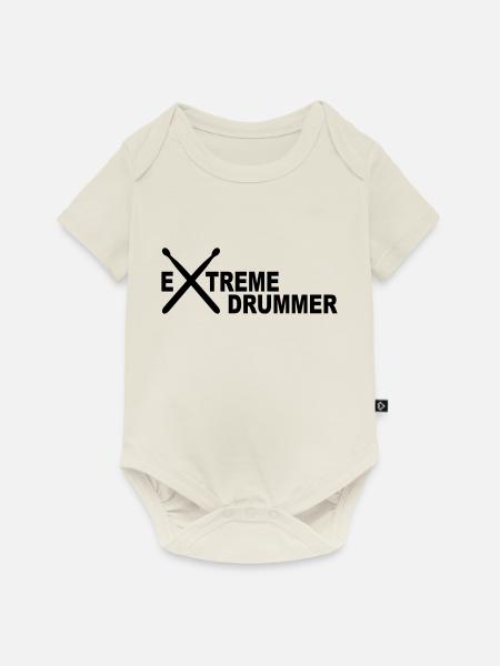 Schlagzeug - Baby Premium Kurzarmbody - Naturweiß
