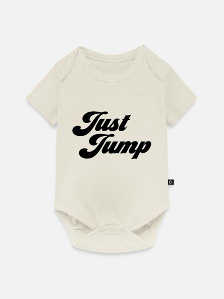 springen - Baby Premium Kurzarmbody - Naturweiß