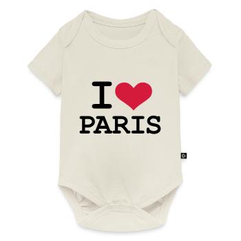 I - love - Paris - Baby Premium short-sleeve bodysuit - off white - Front