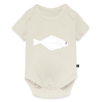 Heilbutt Vollformat weiß - Baby Premium Kurzarmbody - Naturweiß - Vorne
