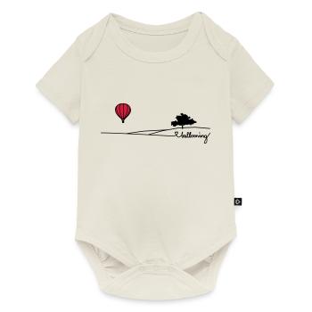 ballooning landscape - Baby Premium Kurzarmbody - Naturweiß - Vorne
