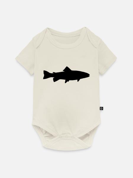 fish525 - Baby Premium Kurzarmbody - Naturweiß