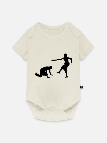 Ehe - Baby Premium Kurzarmbody - Naturweiß