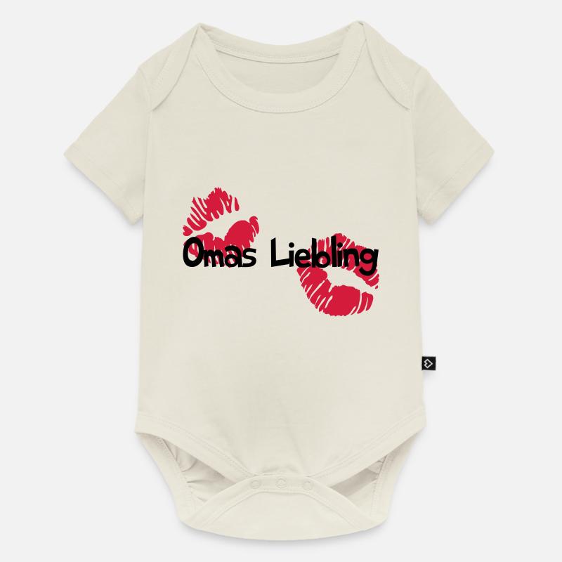Omas Liebling - Baby Premium Kurzarmbody - Naturweiß