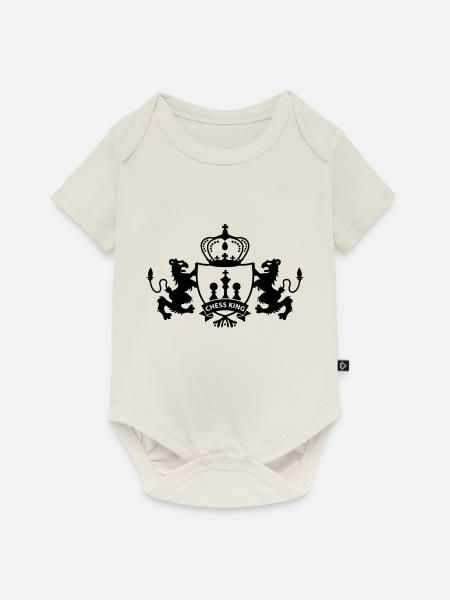 Chess King Royal - Baby Premium Kurzarmbody - Naturweiß