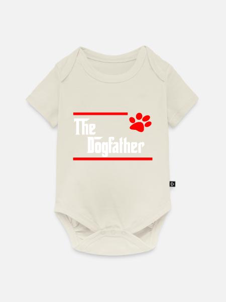 der Hundevater - Baby Premium Kurzarmbody - Naturweiß