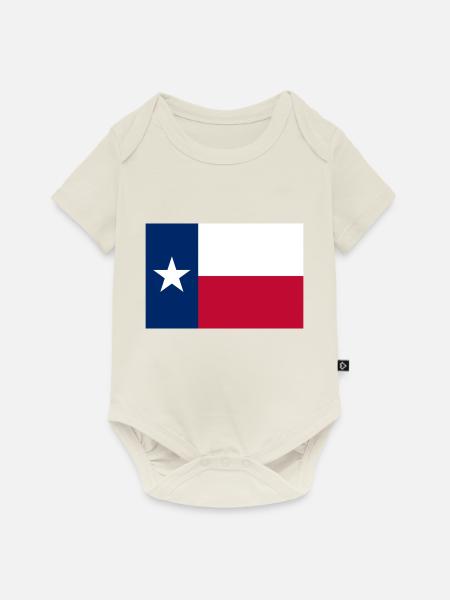 Texas - Baby Premium Kurzarmbody - Naturweiß