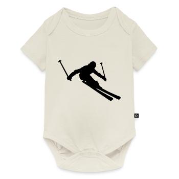 ski_fahrer__f1 - Baby Premium short-sleeve bodysuit - off white - Front