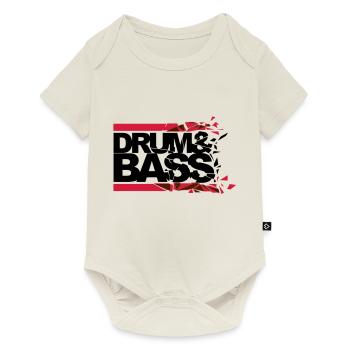 Drum 'n' Bass brisé - Body à manches courtes Premium Bébé - blanc cassé - Devant