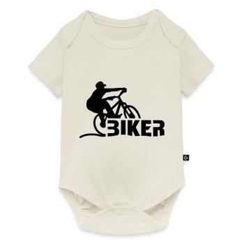 biker__f1 - Body à manches courtes Premium Bébé - blanc cassé - Devant