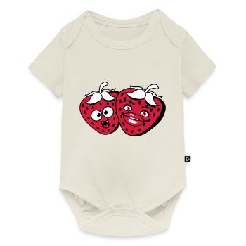 team couple paerchen love in love woman female ma - Baby Premium short-sleeve bodysuit - off white - Front