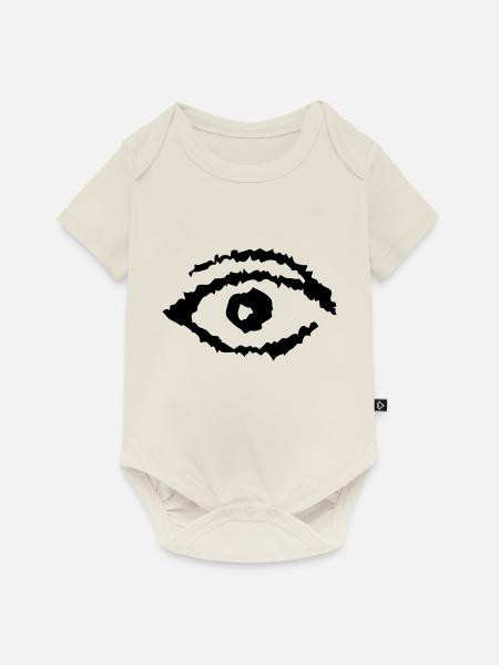 Auge abstract - Baby Premium Kurzarmbody - Naturweiß