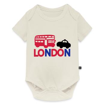 LONDON BLACK CAP& RED BUS - Baby Premium short-sleeve bodysuit - off white - Front