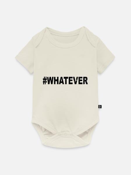 #whatever - Baby Premium Kurzarmbody - Naturweiß