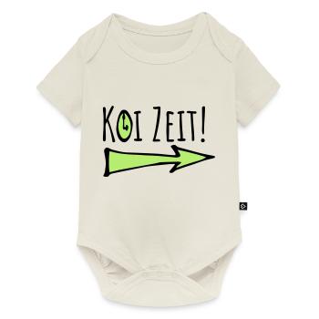 koi time - no time Swabian - Baby Premium short-sleeve bodysuit - off white - Front