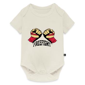 Freefight Fists - Baby Premium Kurzarmbody - Naturweiß - Vorne