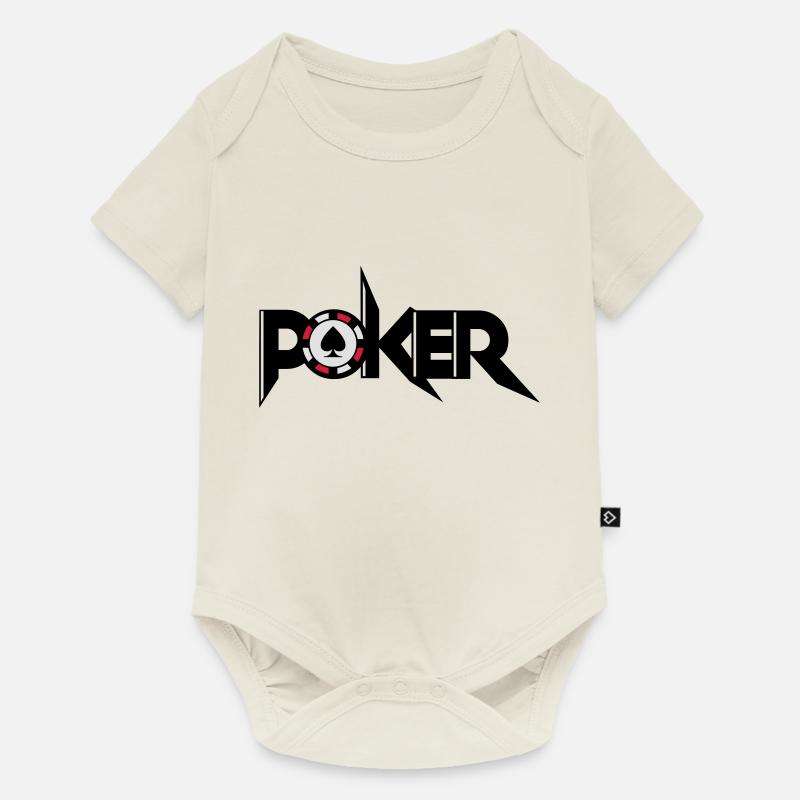 pokers - Body à manches courtes Premium Bébé - blanc cassé